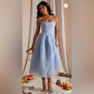 OH POLLY Tulle midi dress.